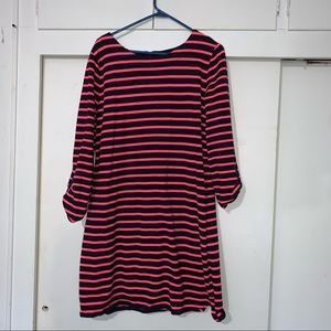 Salmon and navy blue Merona dress